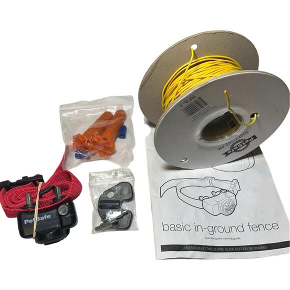 PetSafe InGround Dog Fence Receiver Collar UL-275BM Canada 310 Red W/ Extra Wire - Picture 1 of 3